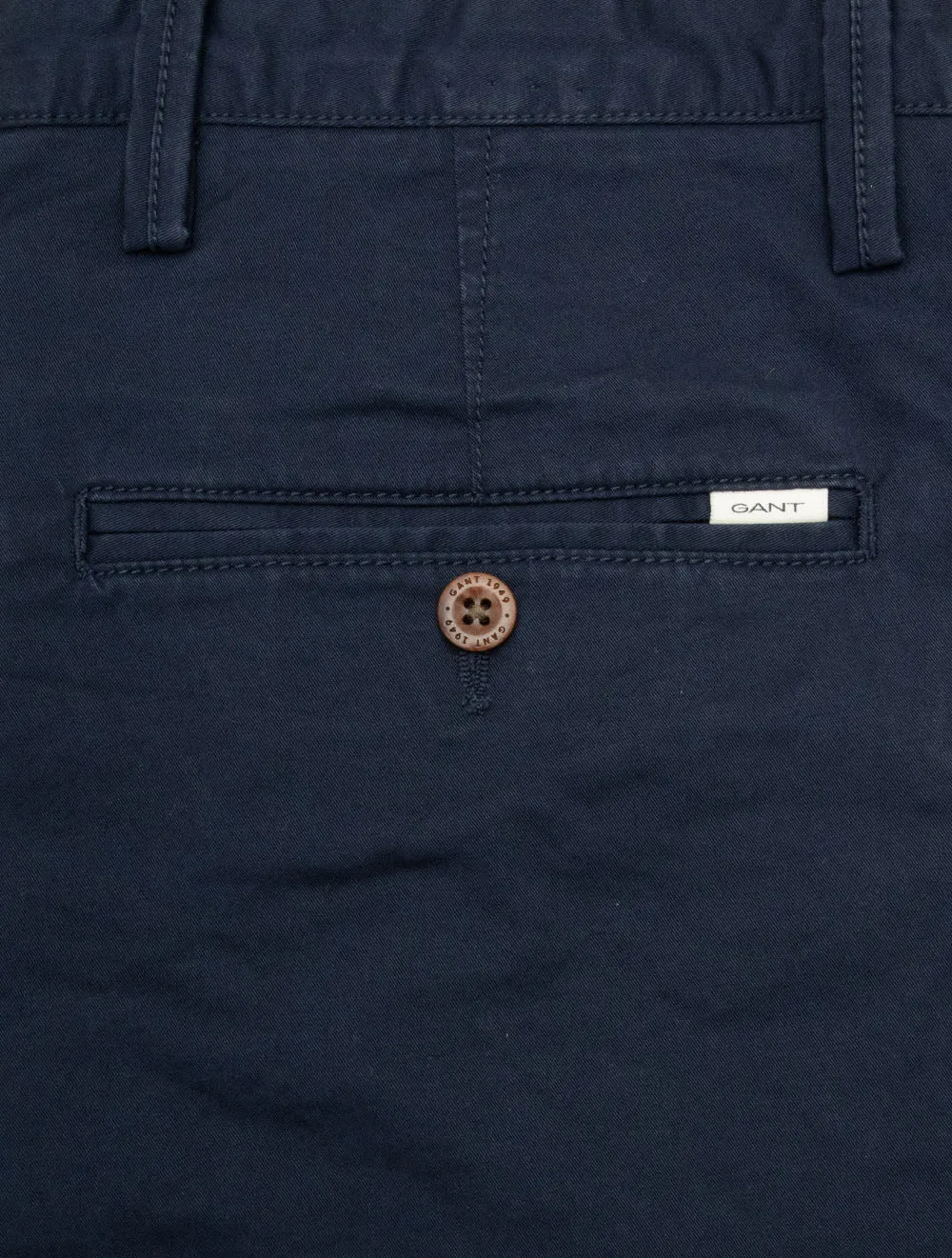 Marinefarbene Twill-Shorts in lockerer Passform