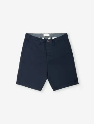 Marinefarbene Twill-Shorts in lockerer Passform