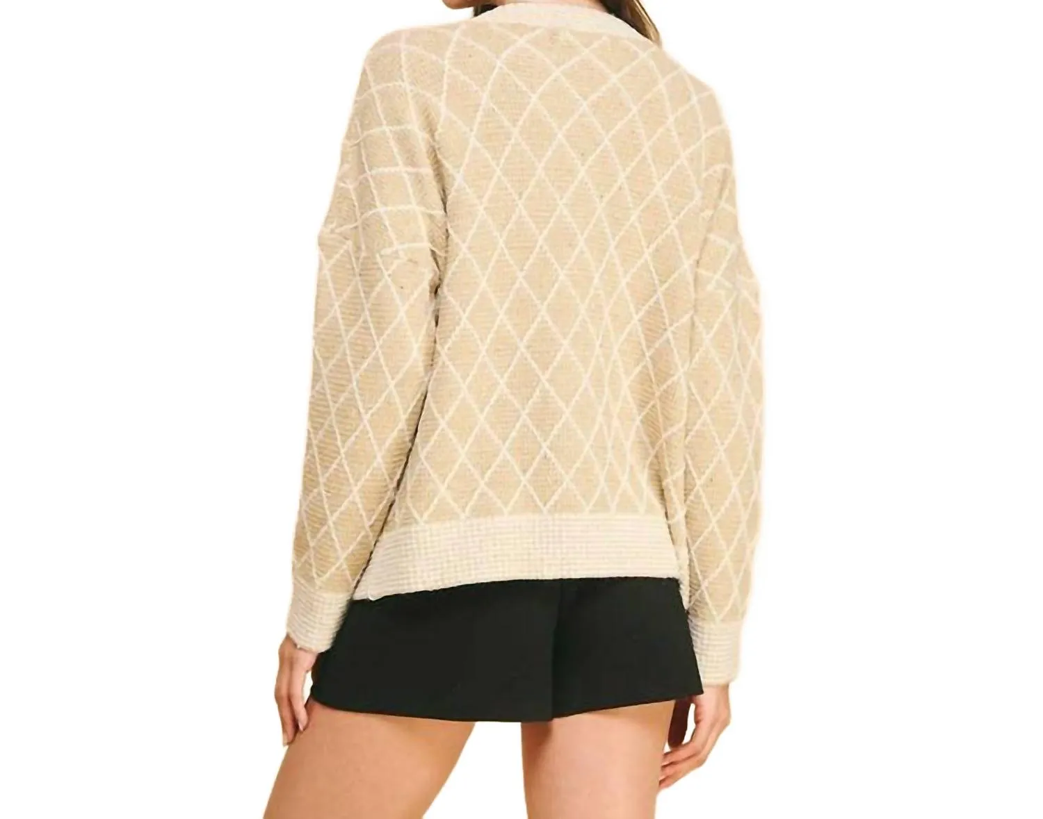 Rhea Diamant Cardigan in Braun
