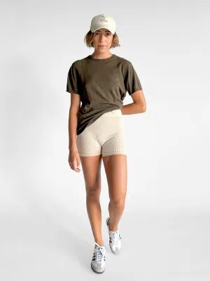 Rippen-Mini-Shorts