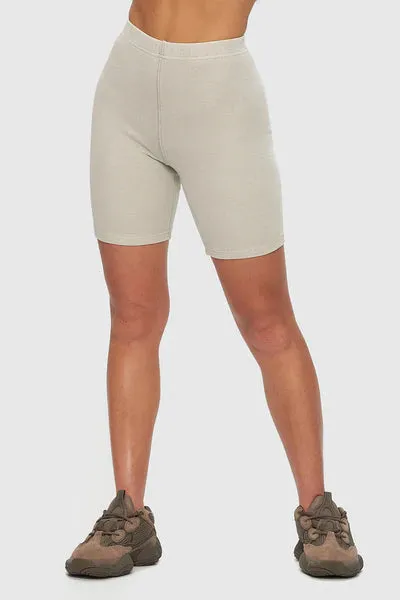 Gerippte Biker-Shorts