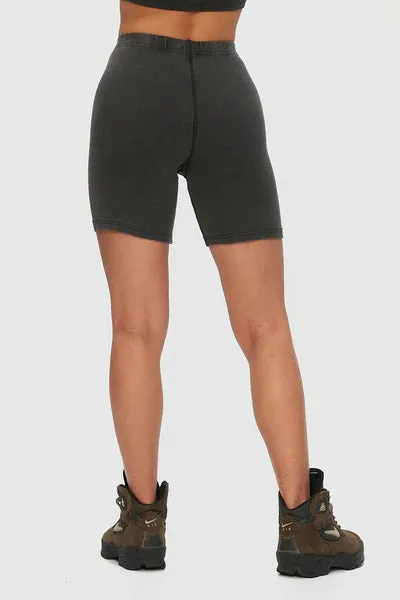 Gerippte Biker-Shorts
