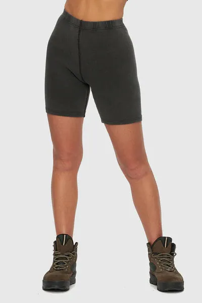 Gerippte Biker-Shorts