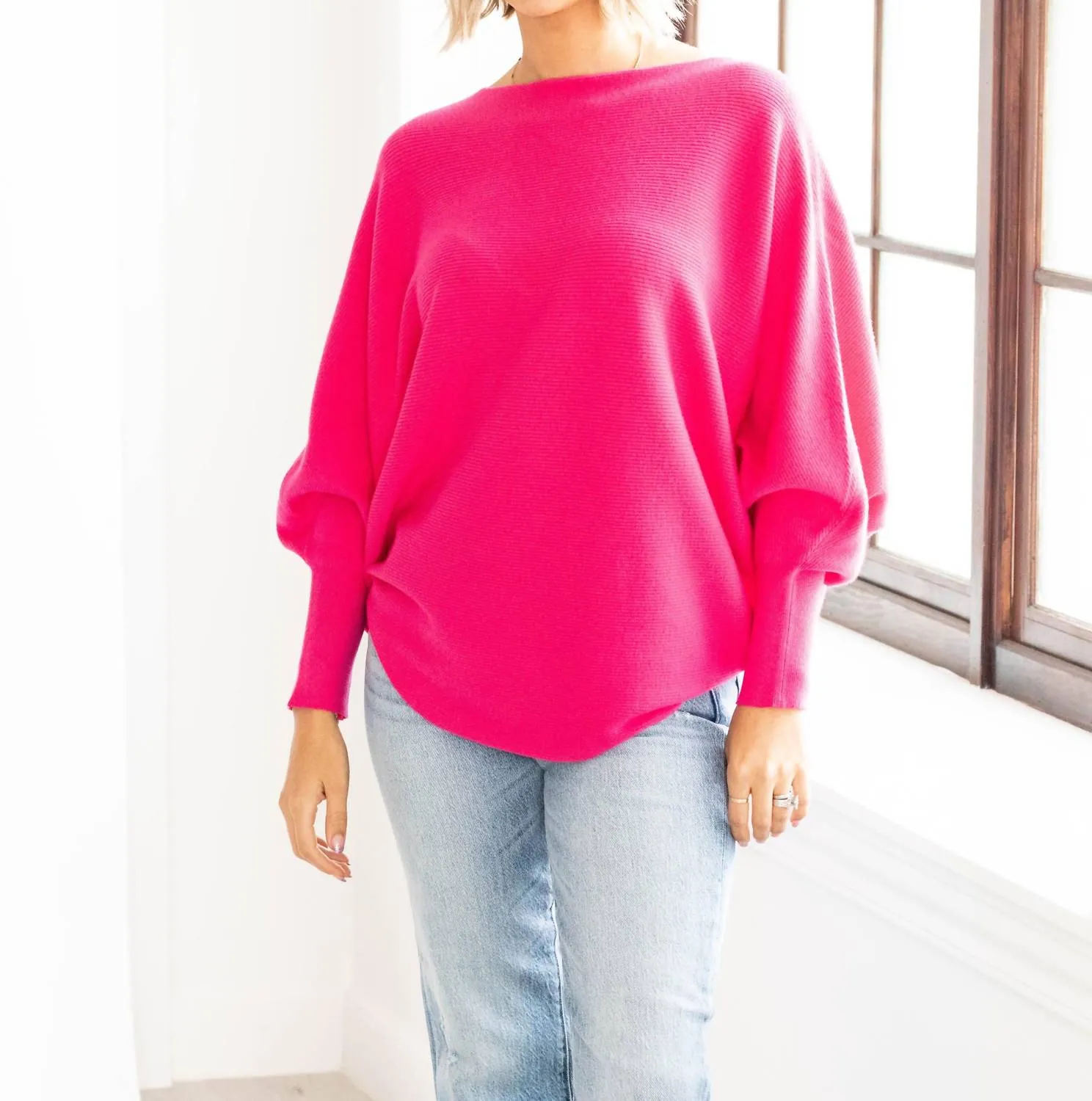 Ryu Pullover in Knallrosa