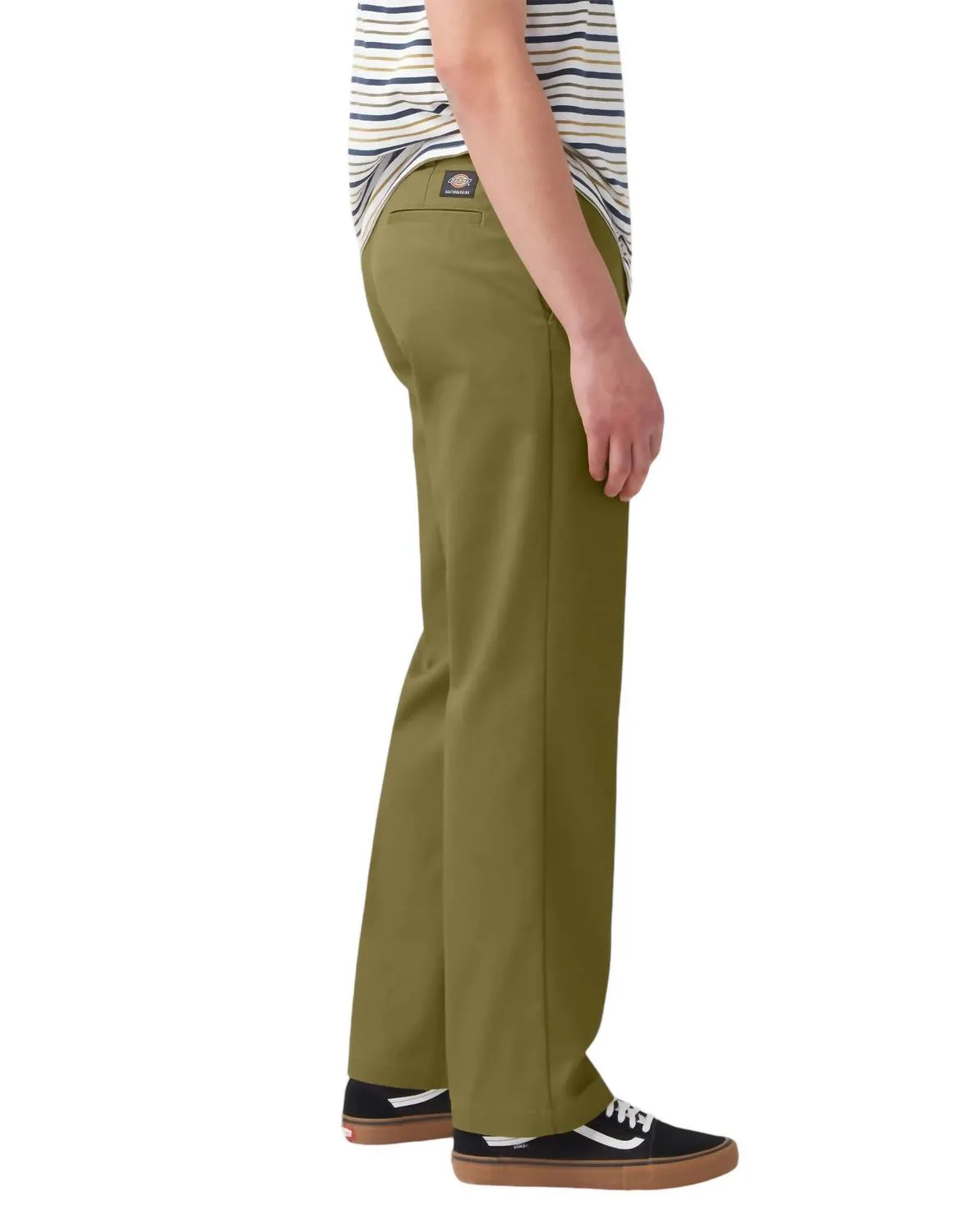 Skateboarding Regular Fit Twill Hose In Grünmoos