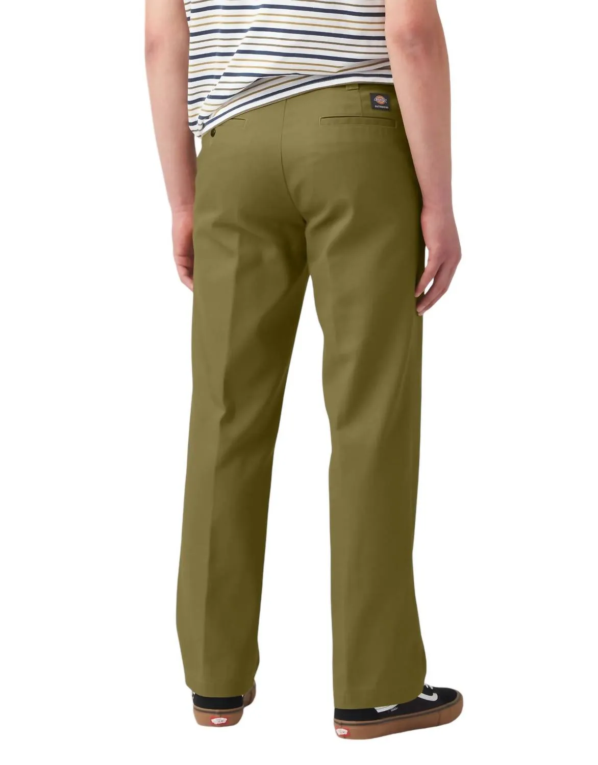 Skateboarding Regular Fit Twill Hose In Grünmoos