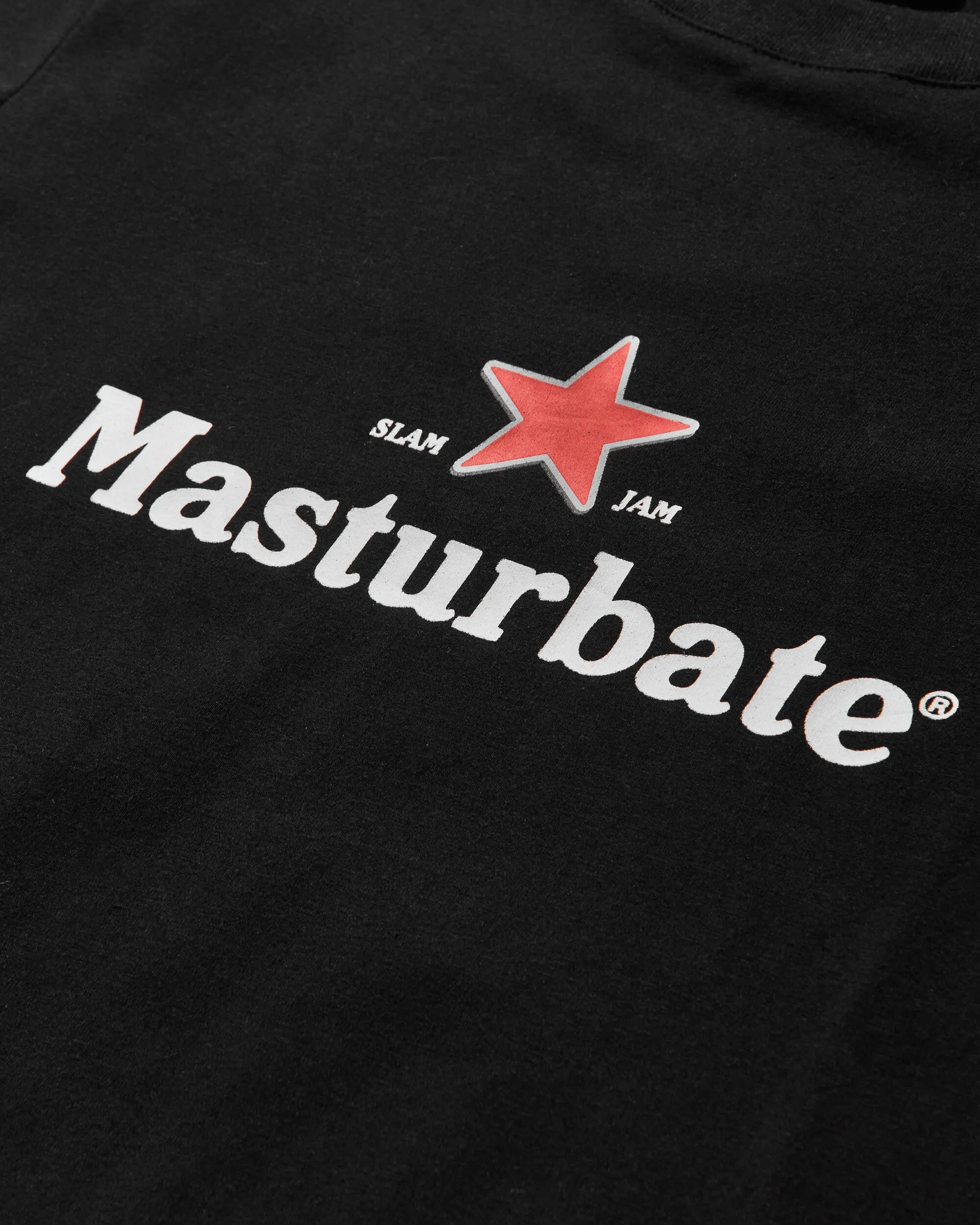 Slam Jam Masturbate T-Shirt Schwarz