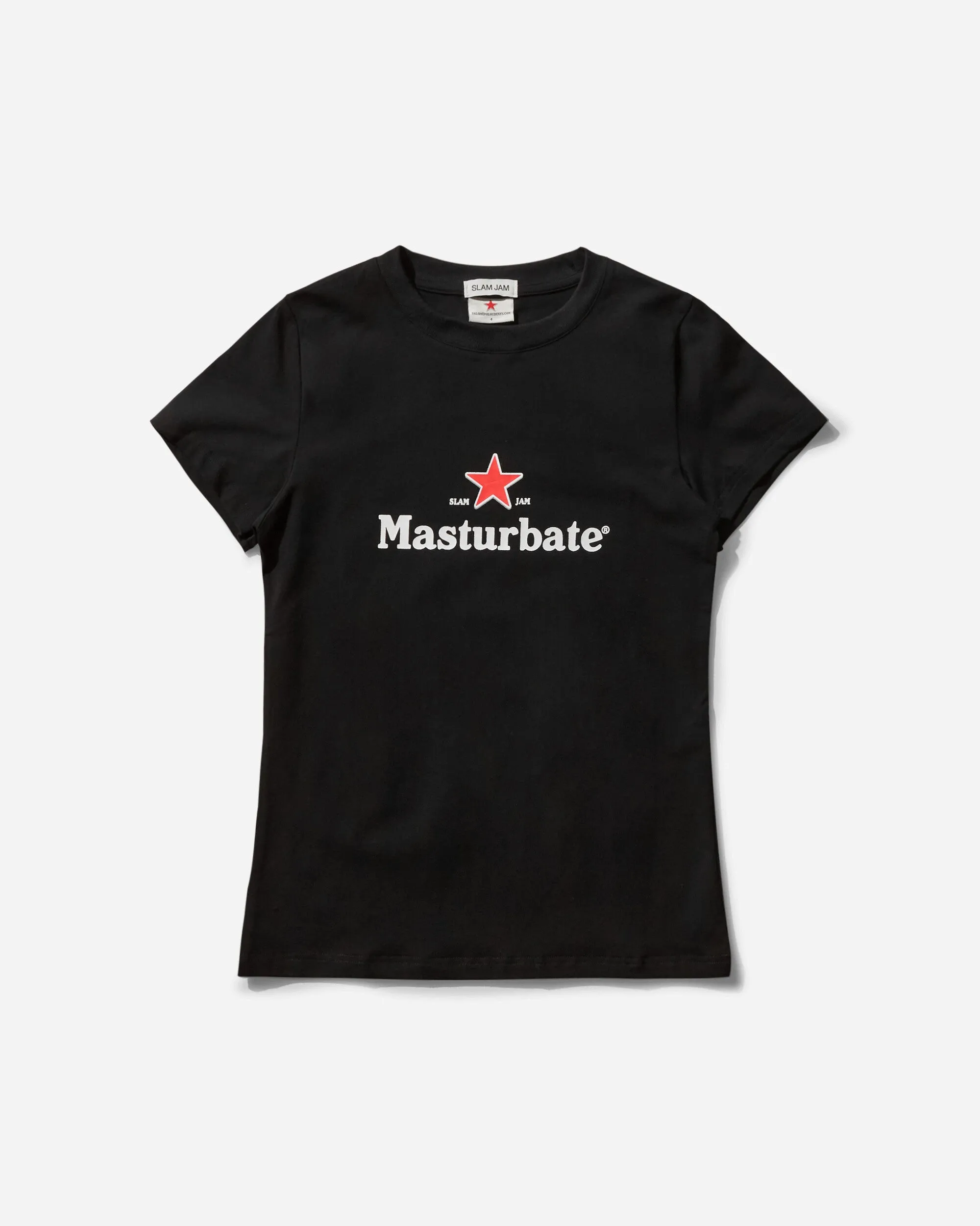 Slam Jam Masturbate T-Shirt Schwarz