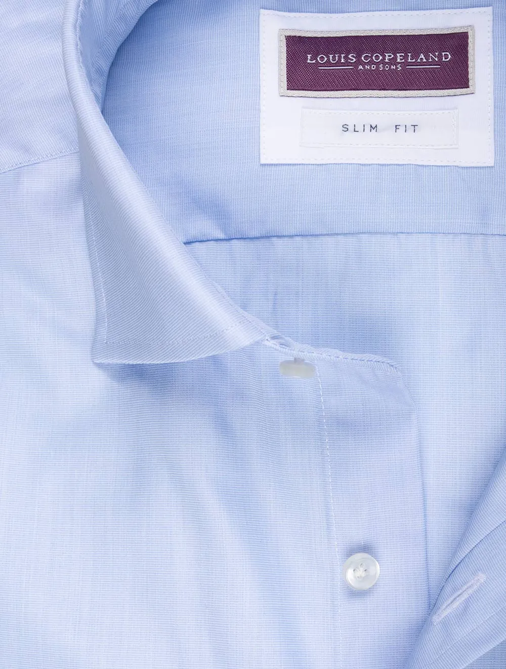Slim Fit T.Mason Einfaches Slim Fit Hemd Blau