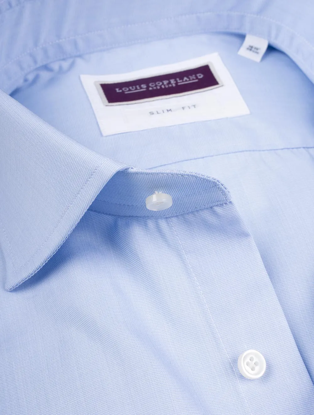 Slim Fit T.Mason Einfaches Slim Fit Hemd Blau