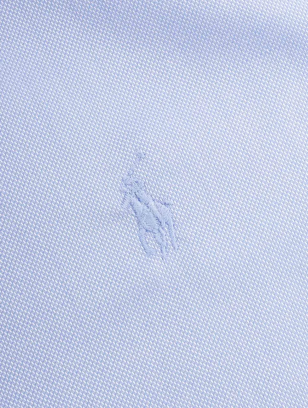 Schlankes Einfaches Hemd Blau