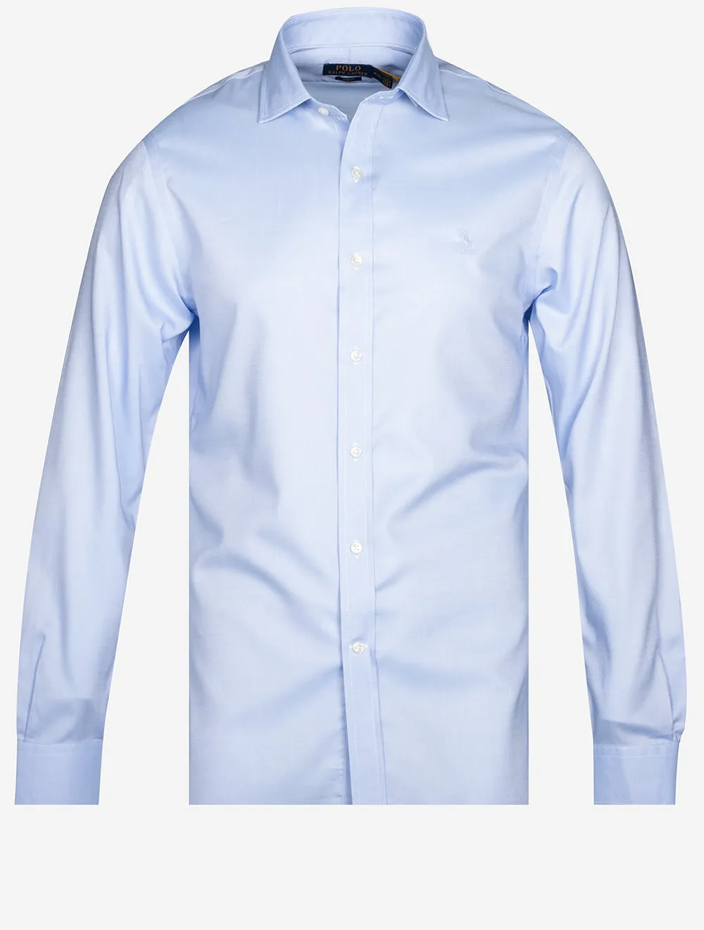 Schlankes Einfaches Hemd Blau