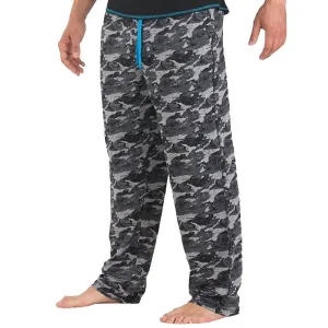Slub Jersey Lounge Hose In Schwarz