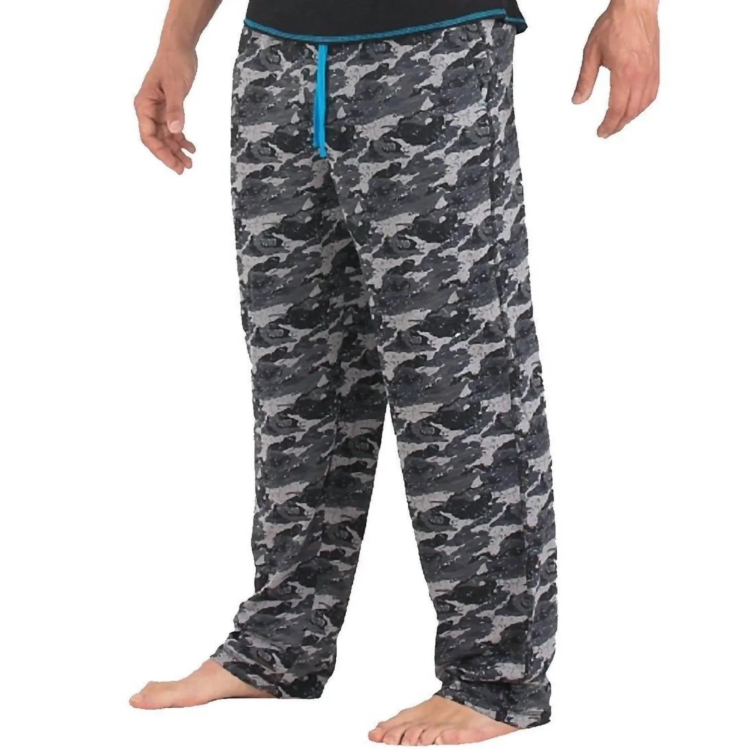 Slub Jersey Lounge Hose In Schwarz