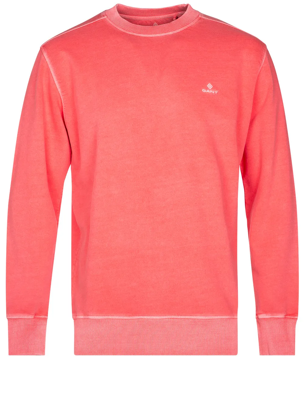 Sonnenverblasster Crewneck-Pullover Wassermelonenrosa