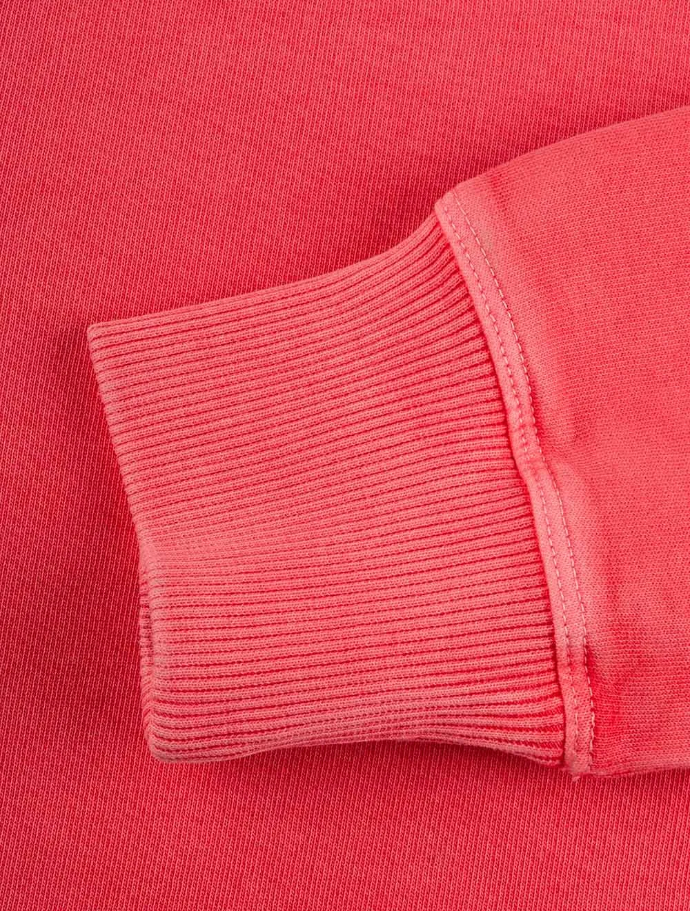 Sonnenverblasster Crewneck-Pullover Wassermelonenrosa