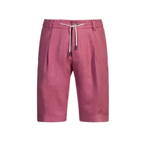 Schmale Shorts aus knitterresistenter Leinen