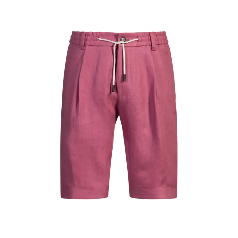 Schmale Shorts aus knitterresistenter Leinen