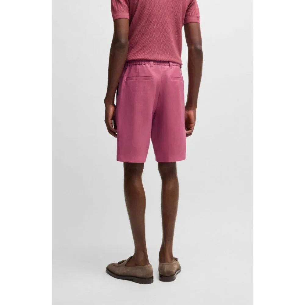 Schmale Shorts aus knitterresistenter Leinen