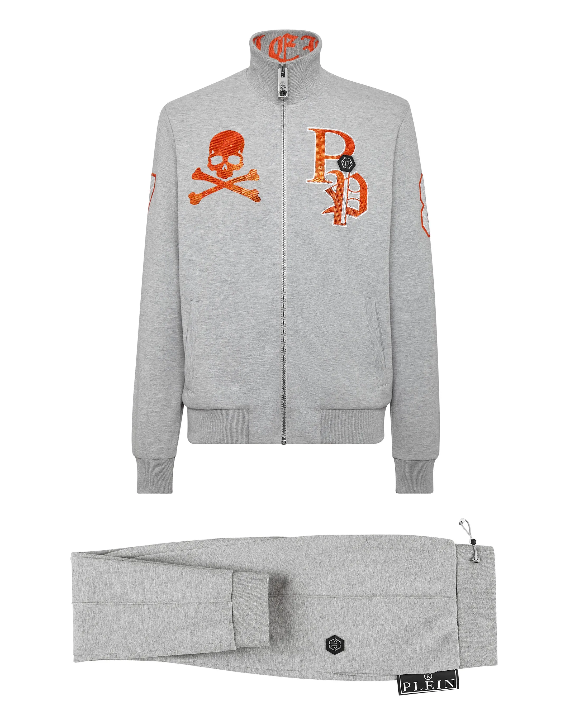 Jogginganzug Oberteil/Hose mit Totenkopf und Plein