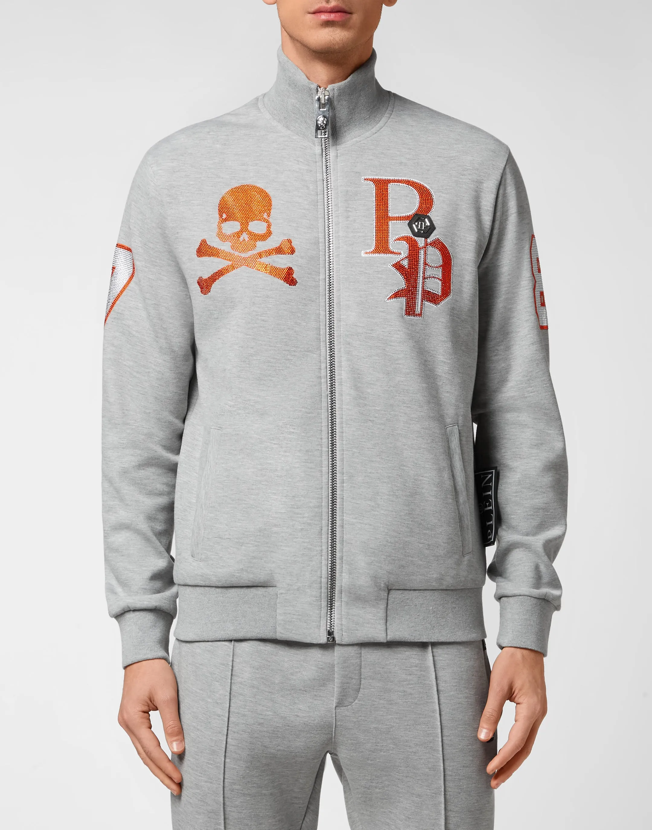 Jogginganzug Oberteil/Hose mit Totenkopf und Plein