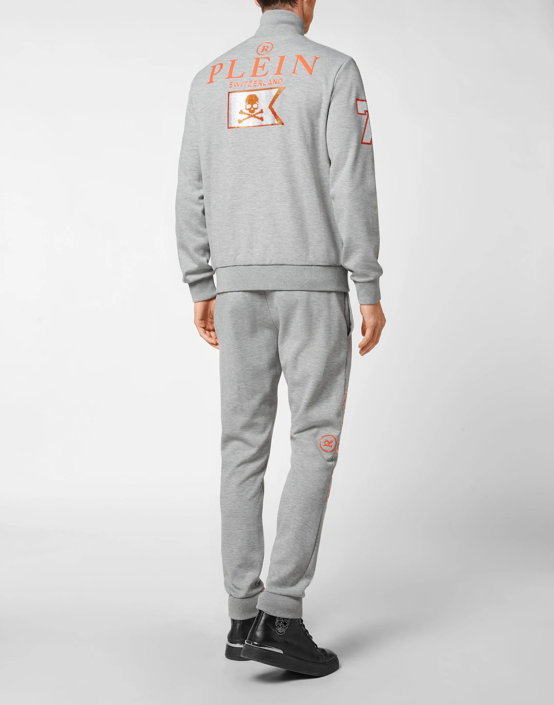 Jogginganzug Oberteil/Hose mit Totenkopf und Plein