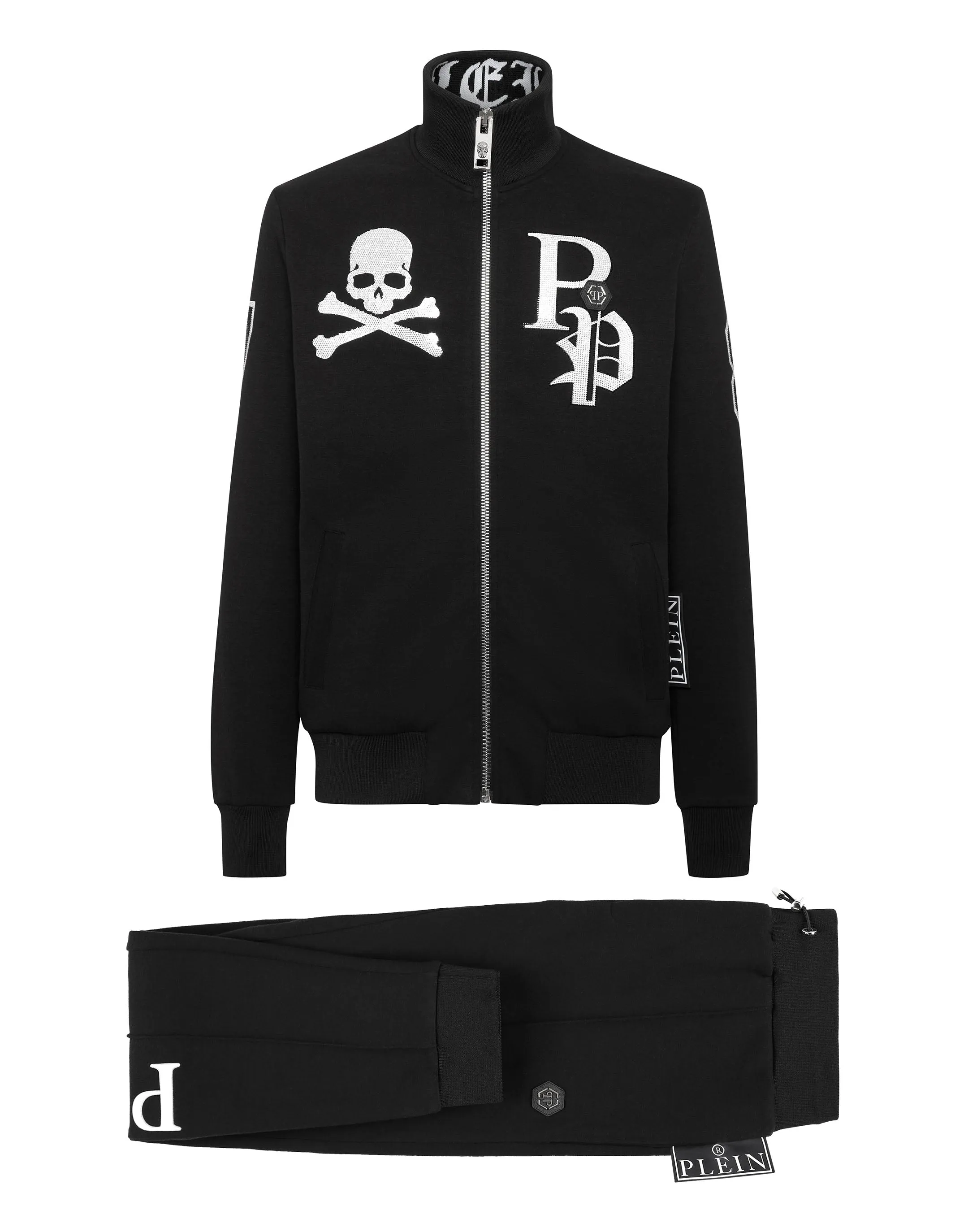 Jogginganzug Oberteil/Hose mit Totenkopf und Plein