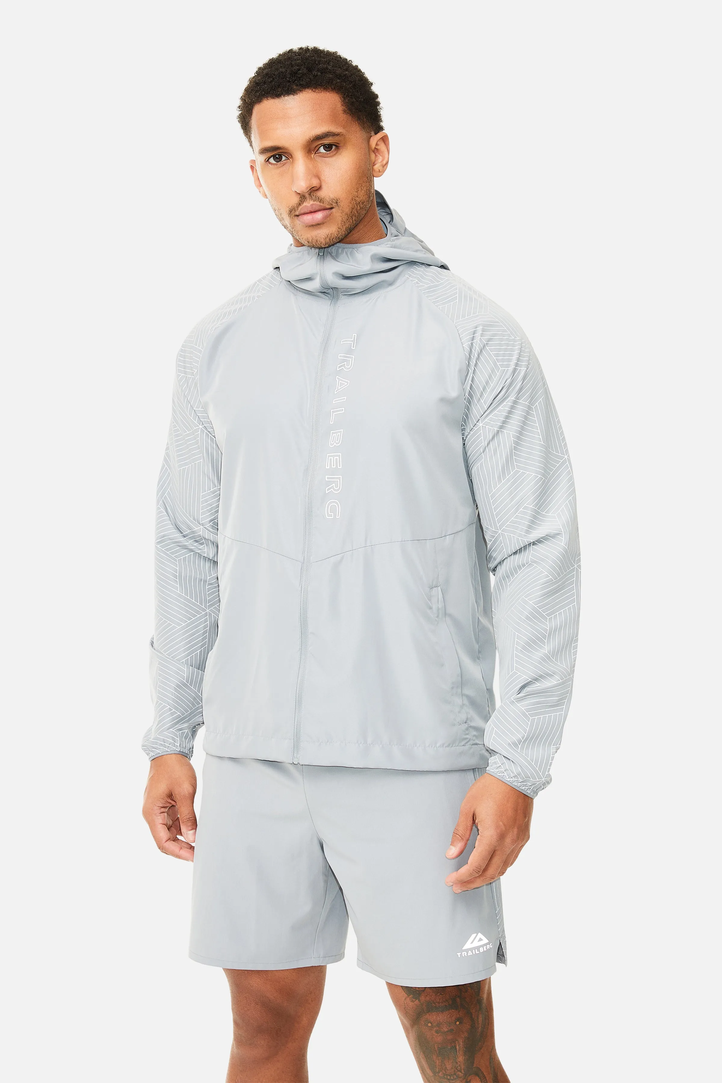 Trailberg Axis Jacquard Windbreaker - Grau