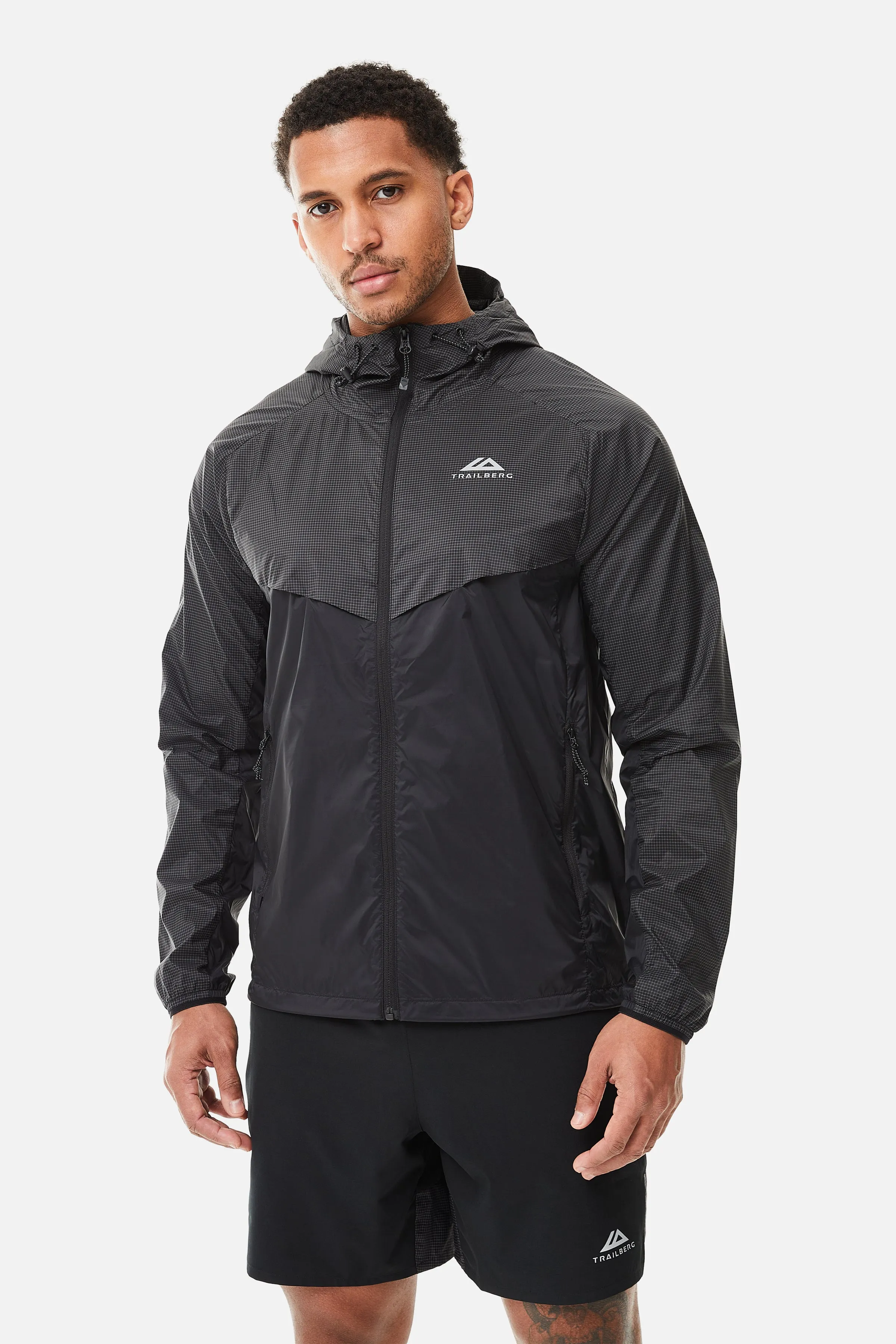 Trailberg Rapid Grid Windbreaker - Schwarz