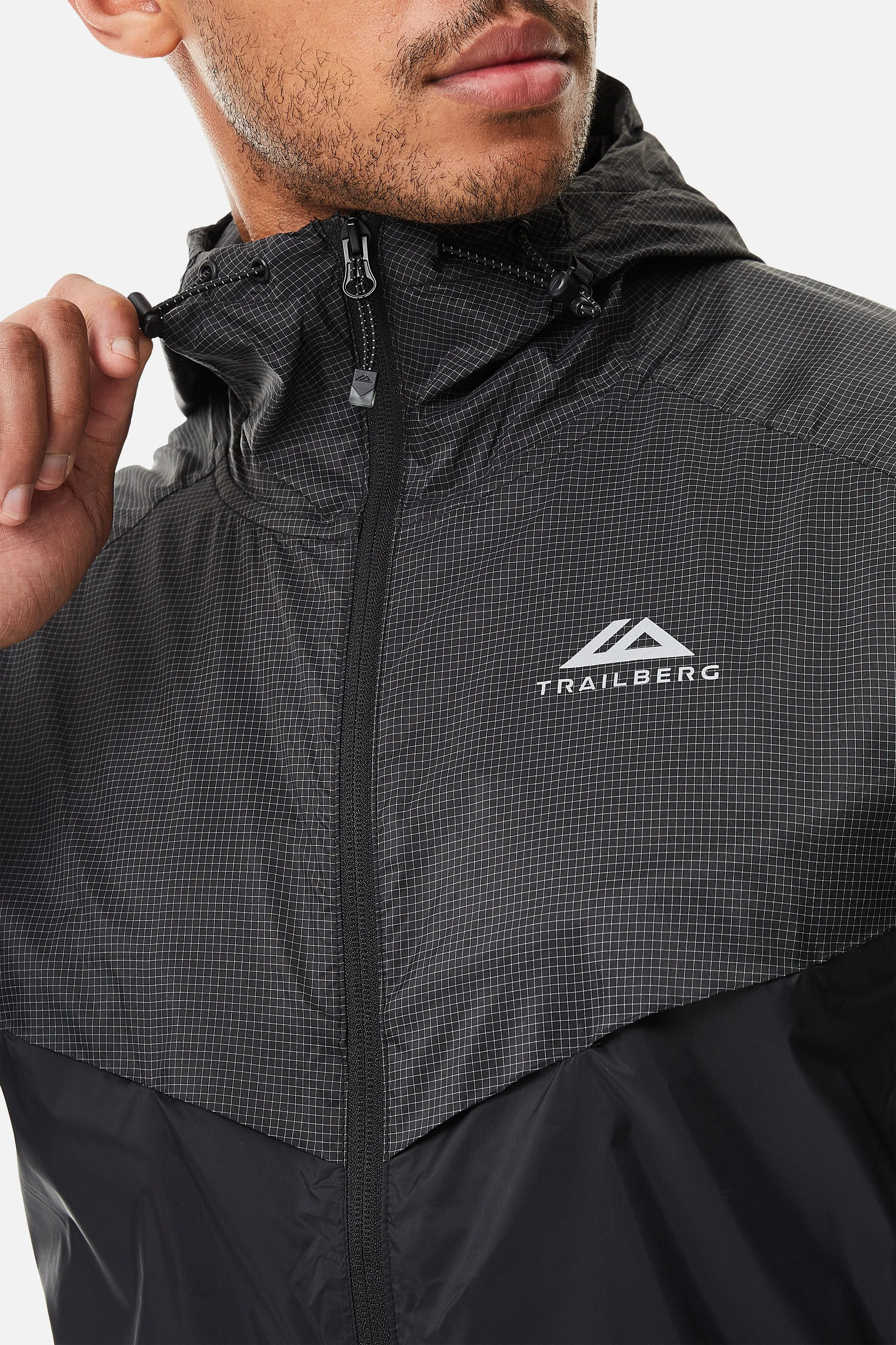 Trailberg Rapid Grid Windbreaker - Schwarz