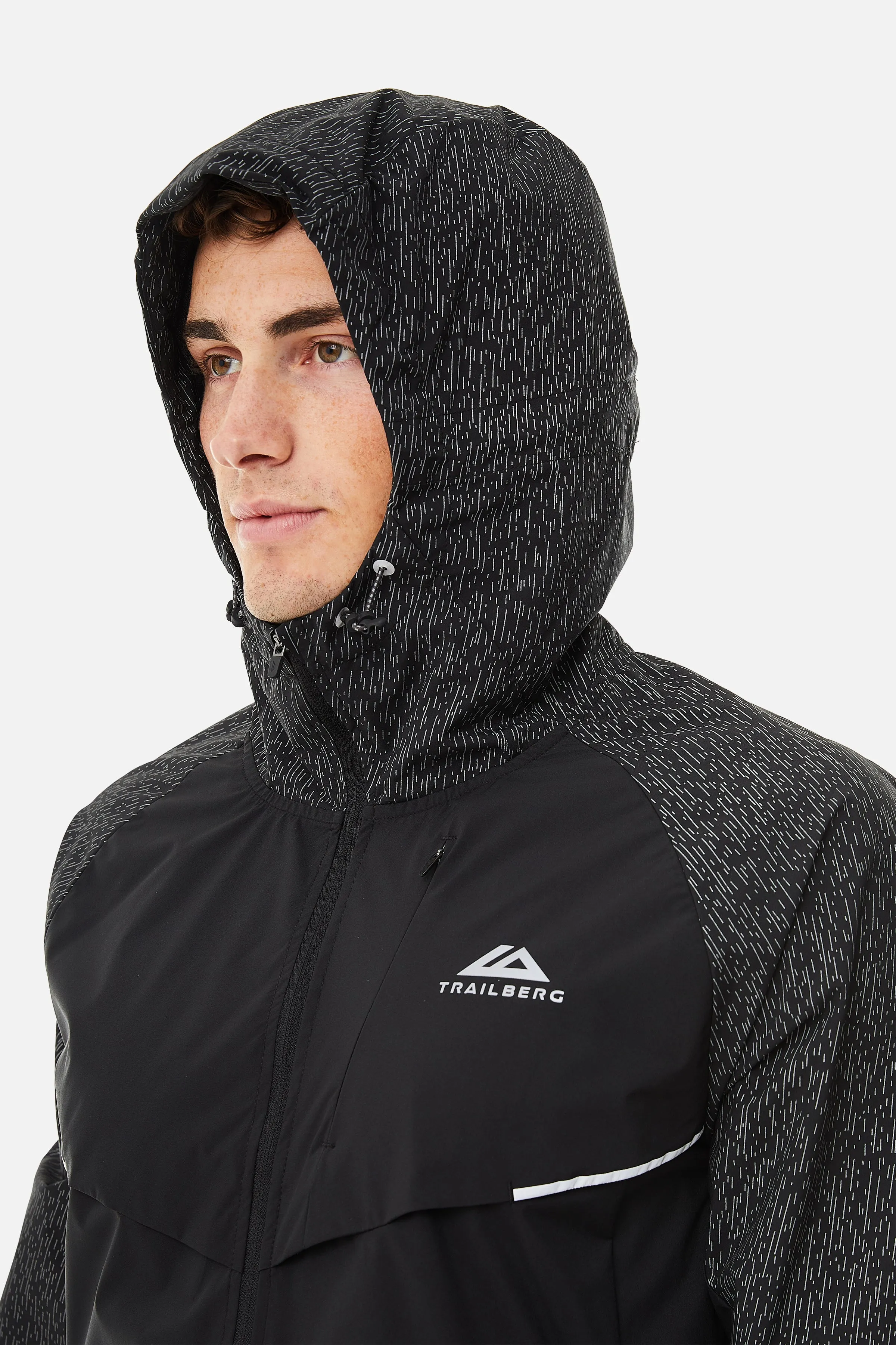 Trailberg Reflektierende Windjacke - Schwarz