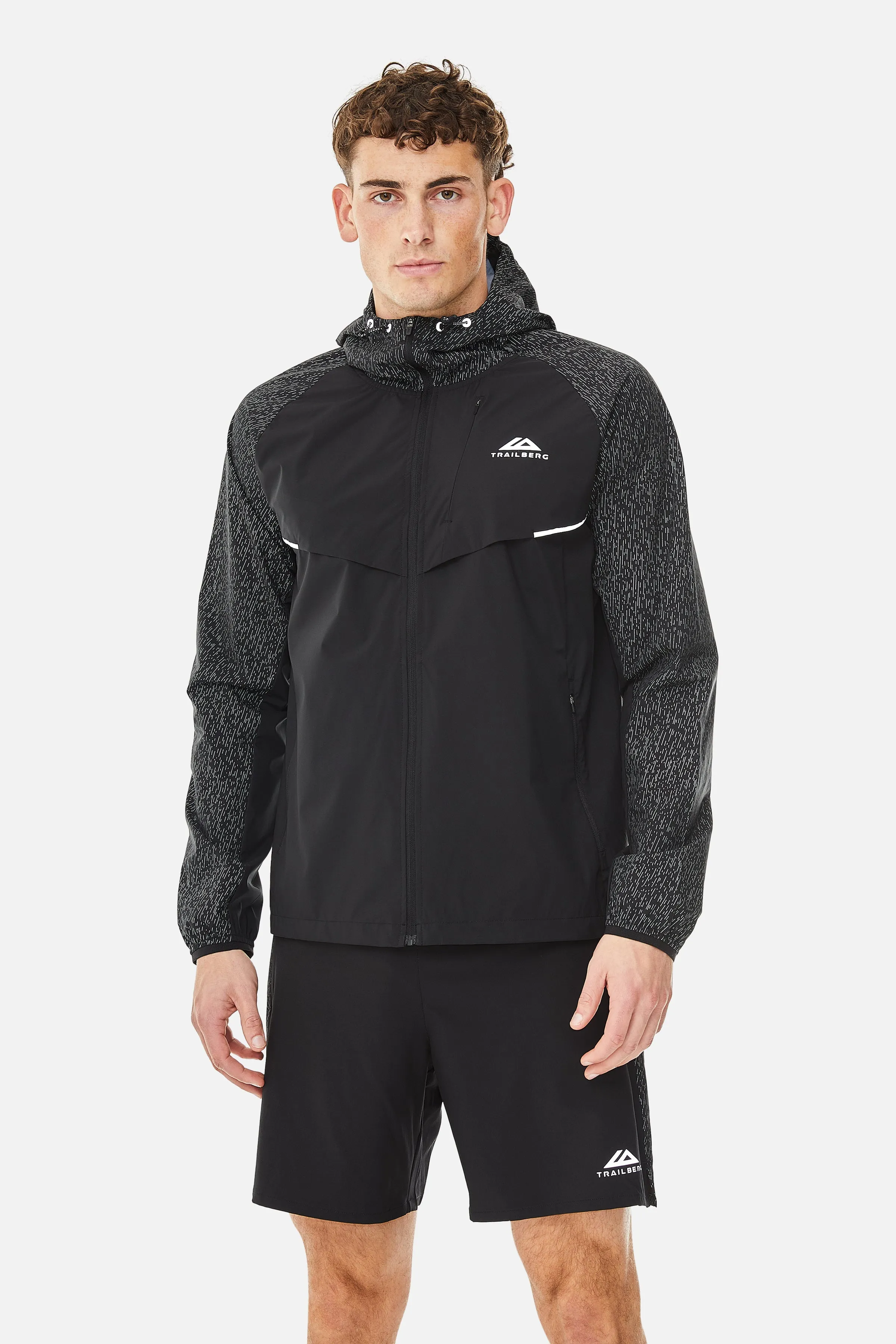 Trailberg Reflektierende Windjacke - Schwarz