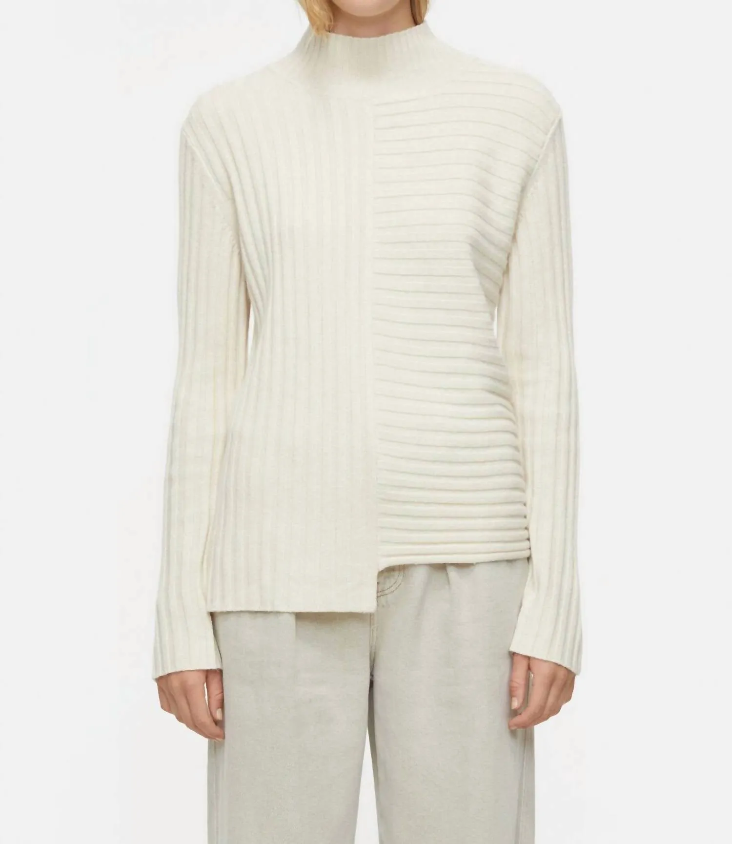 Turtleneck-Pullover aus Shetlandwolle