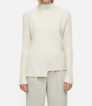 Turtleneck-Pullover aus Shetlandwolle
