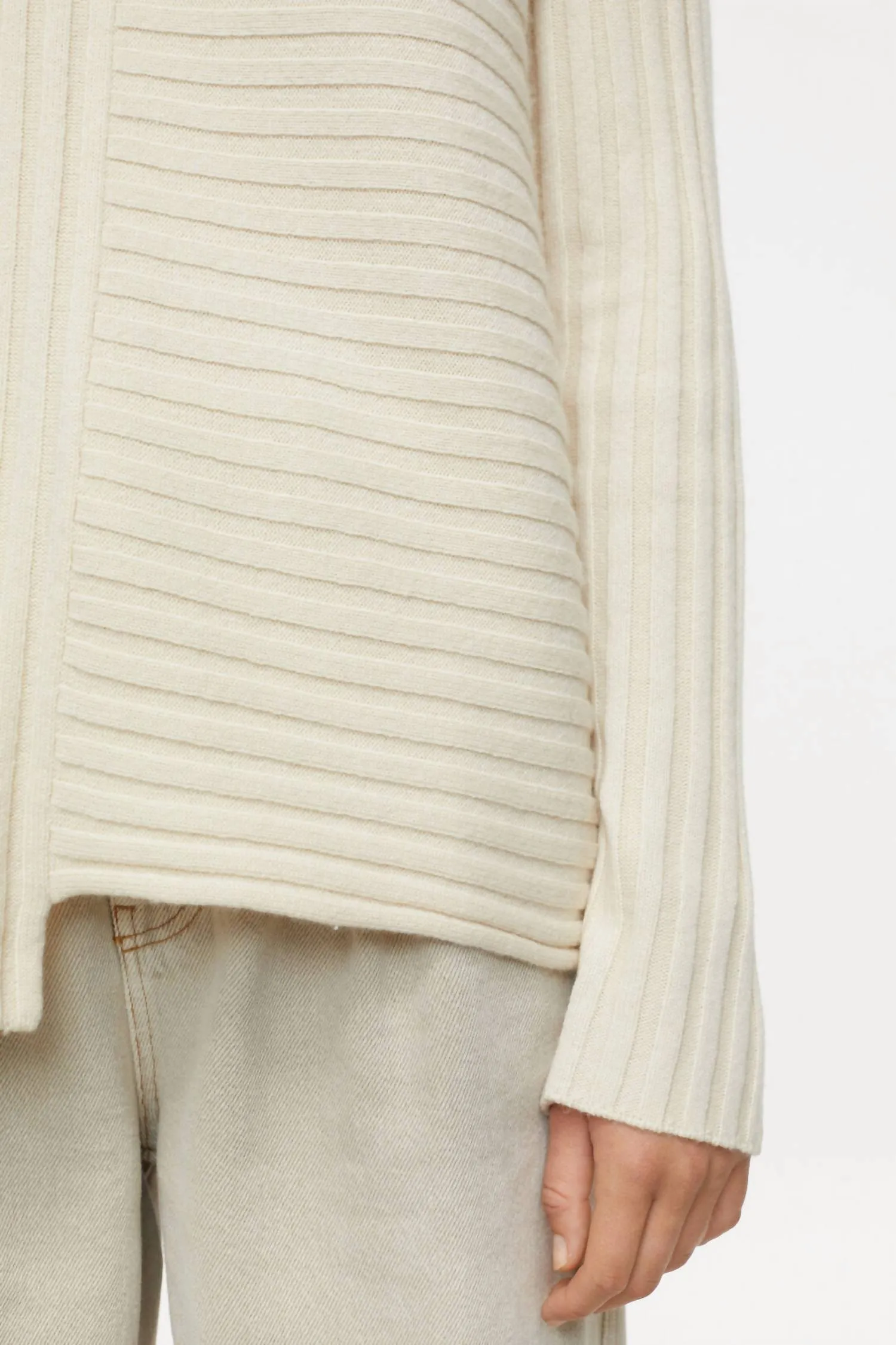 Turtleneck-Pullover aus Shetlandwolle