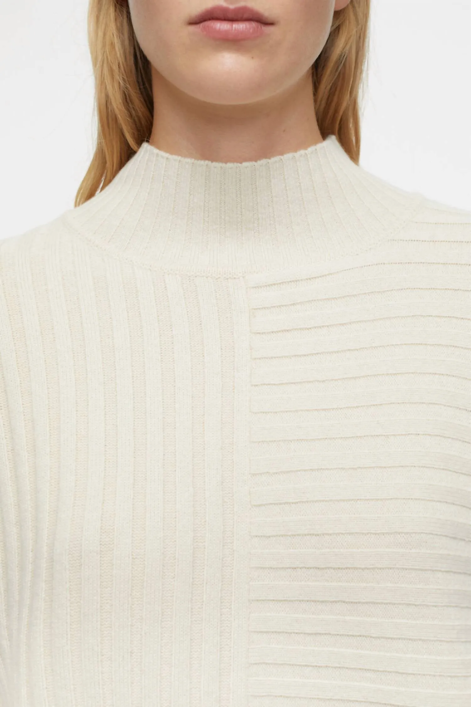 Turtleneck-Pullover aus Shetlandwolle