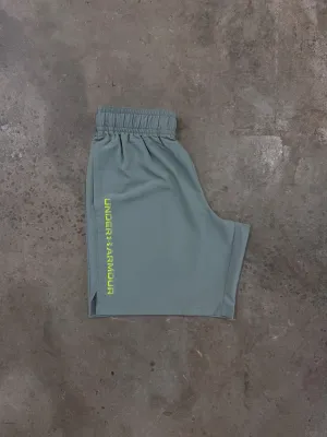 Under Armour WordMark Shorts - Silicia Grün/Morph Grün