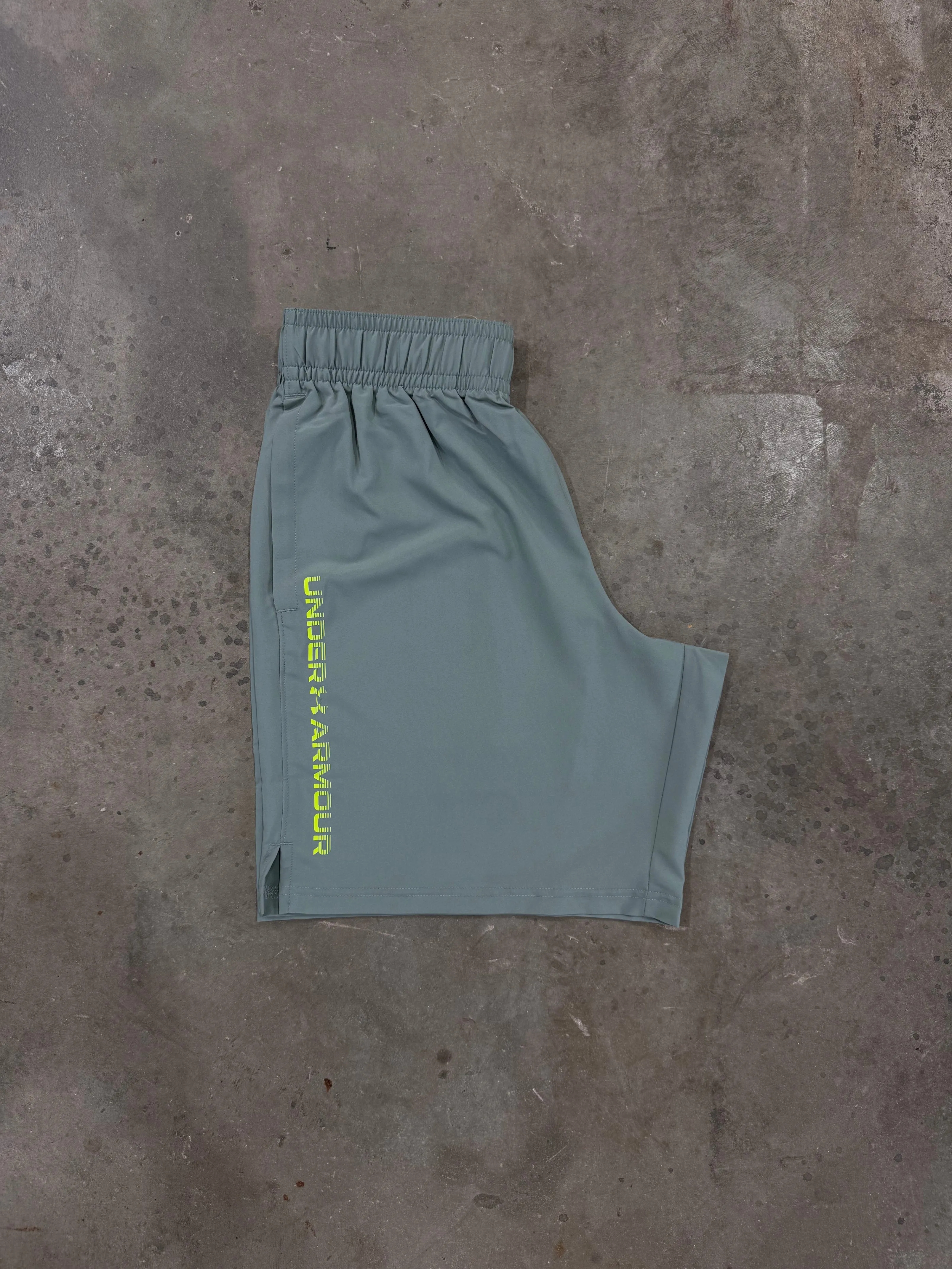Under Armour WordMark Shorts - Silicia Grün/Morph Grün