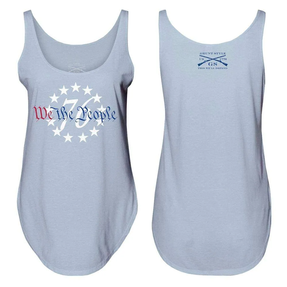 Damen 76 We The People Flowy Tank - Stonewash Denim