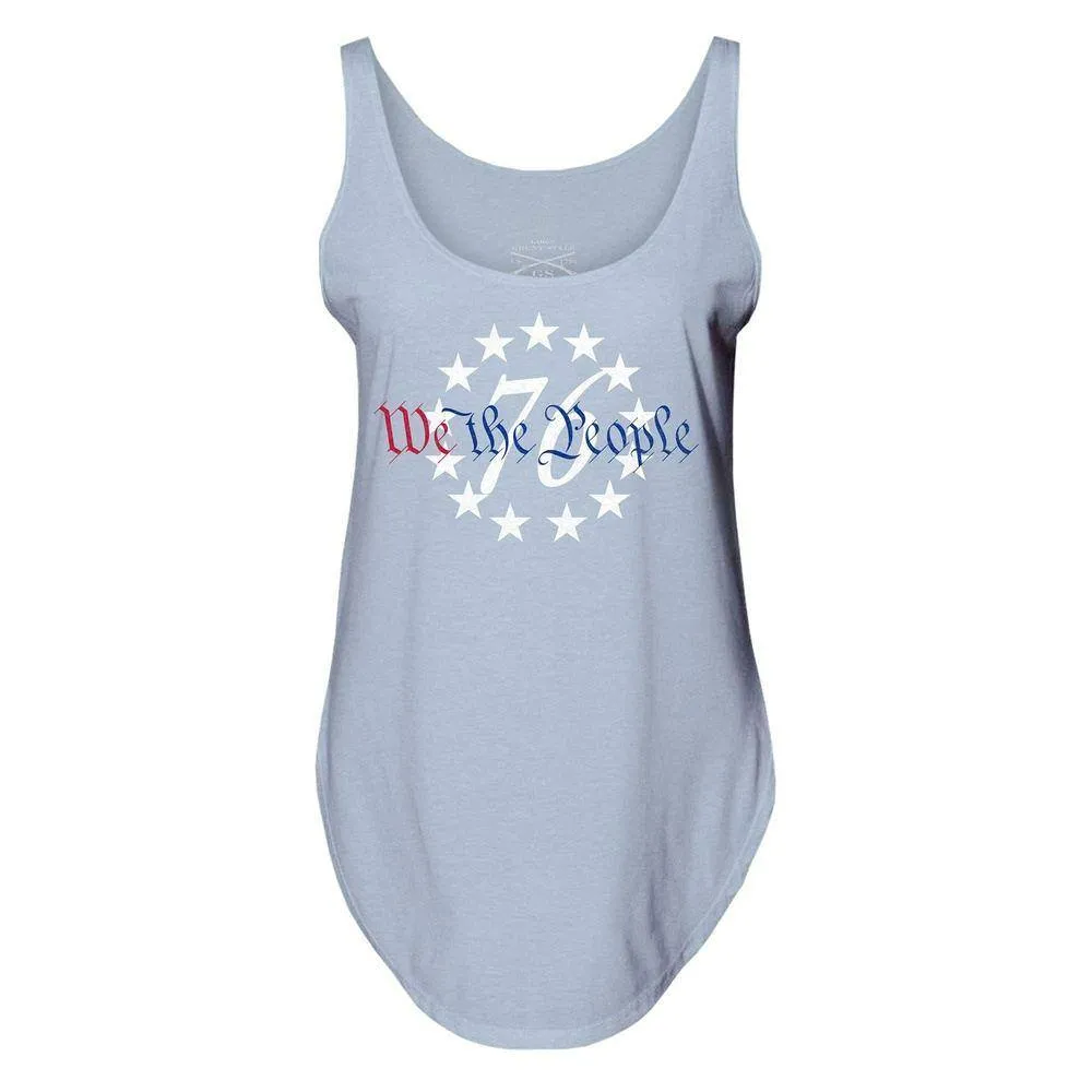 Damen 76 We The People Flowy Tank - Stonewash Denim