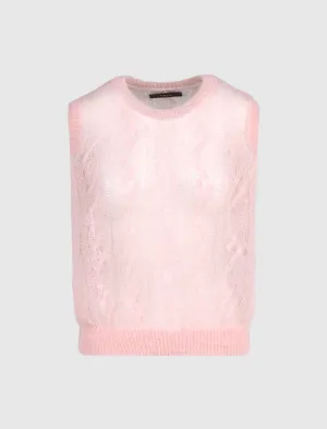 DAMEN OPEN CABLE PULLOVER