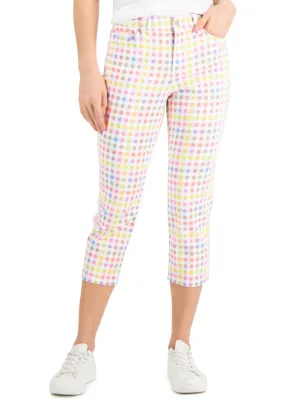 Damen Karo Freizeithose, Mehrfarbig