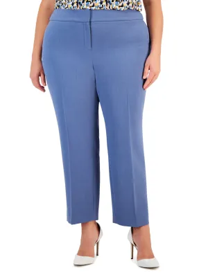 Damen einfache Knöchelhose, Blau