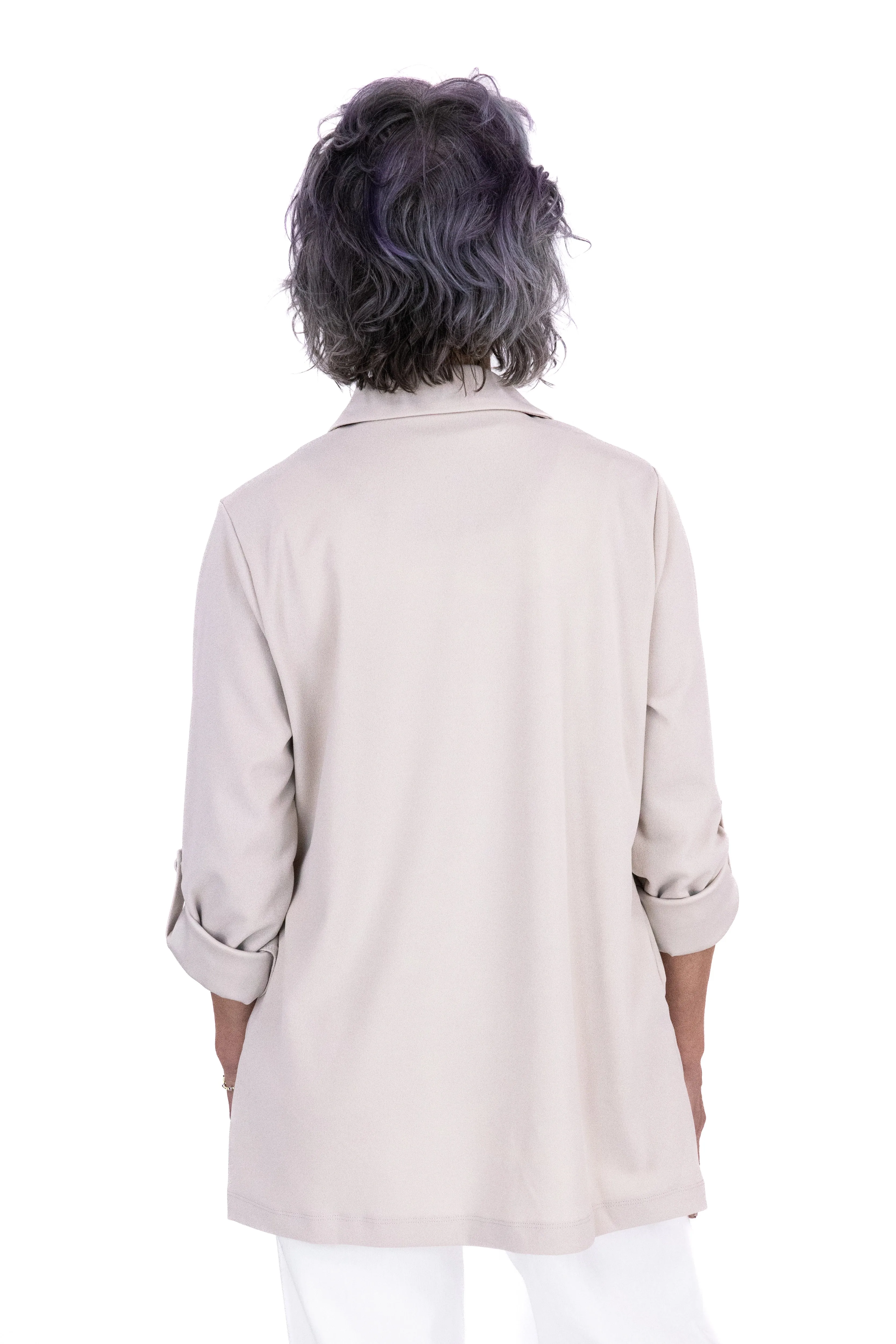 Damen Blazer mit lockerer Passform und offener Front