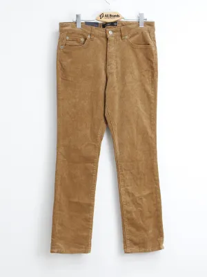 Damen Ripp-Samt Hose, Braun