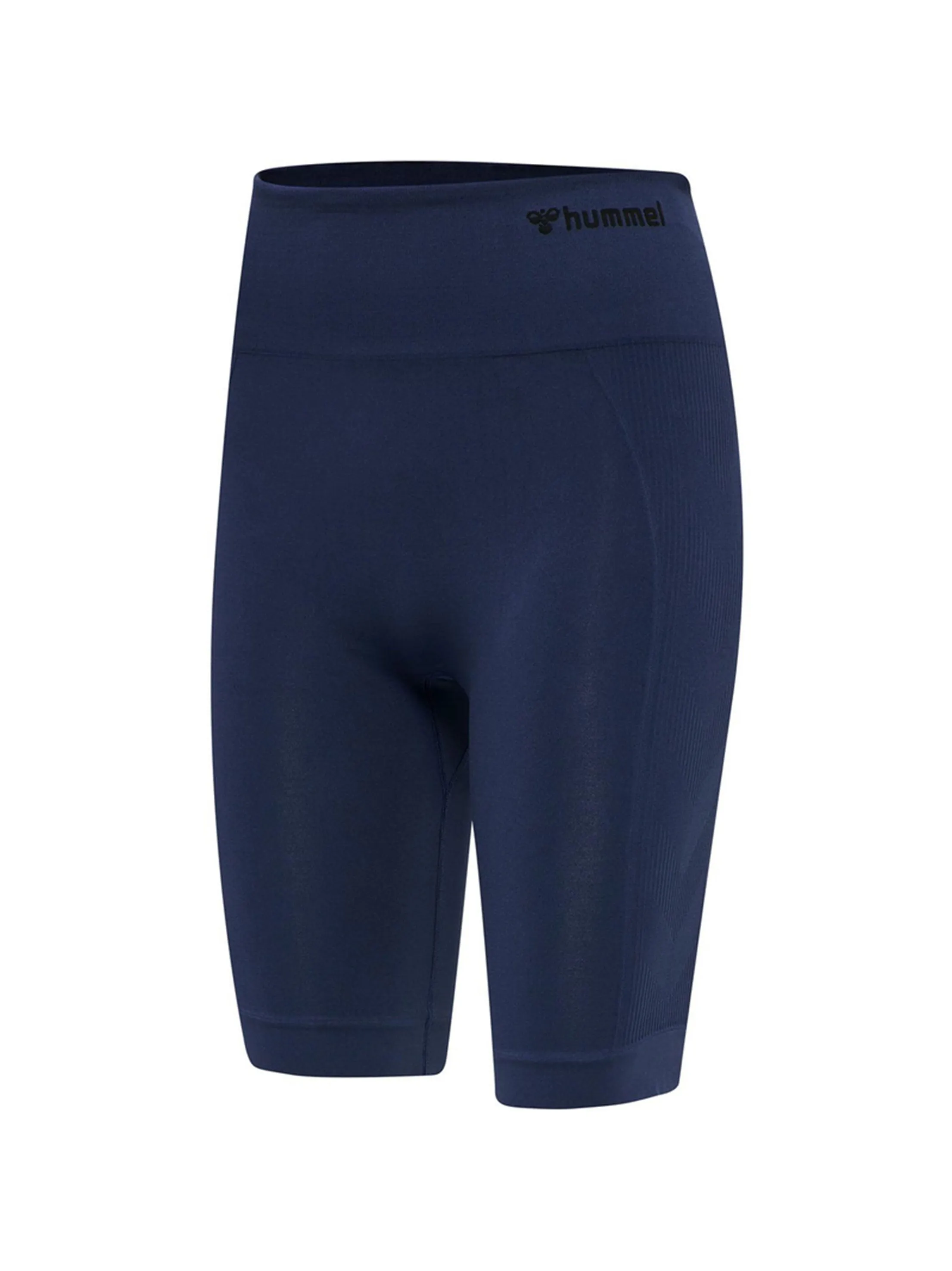 Damen Sport Shorts mit Rippen an der Seite, Marineblau