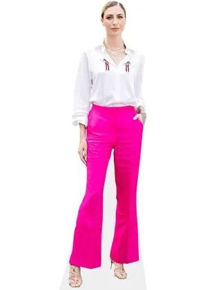 Damen-Schlaghose mit taillierter Passform, Rosa