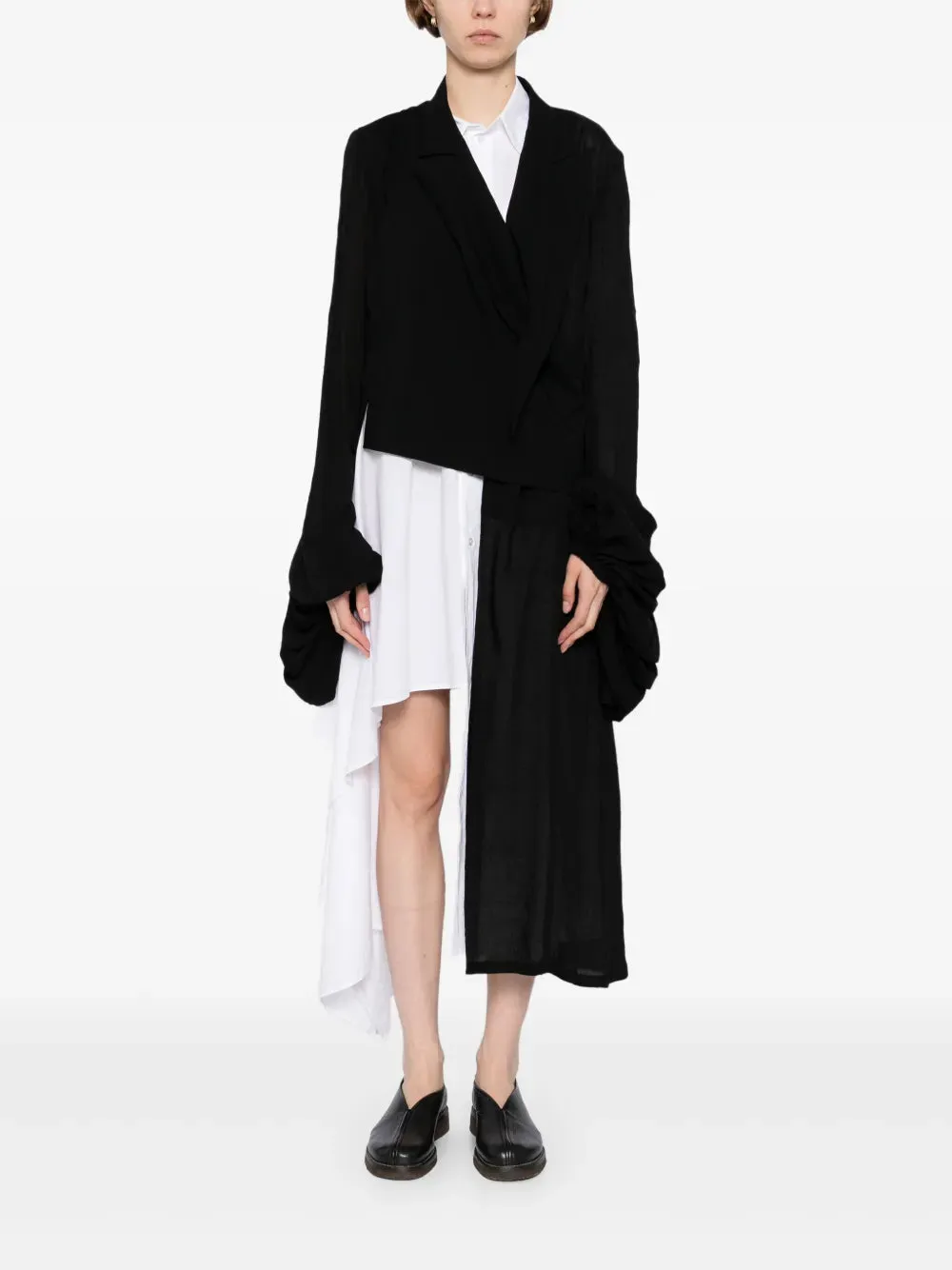 YOHJI YAMAMOTO - Damen Ballonärmel Wickeljacke Bekleidung_yohji-yamamoto