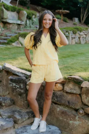 Zoey Eyelet-Stickerei Shorts - Endverkauf 40% Rabatt im Warenkorb